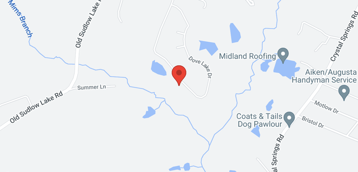 map of 1302 Lake Greenwood Drive, North Augusta, SC 29841